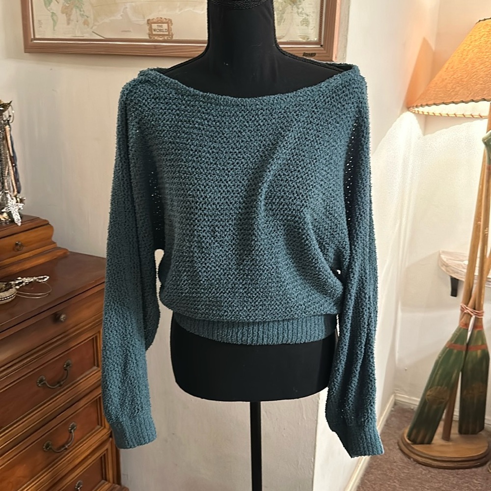 Lightweight, off-shoulder sweater